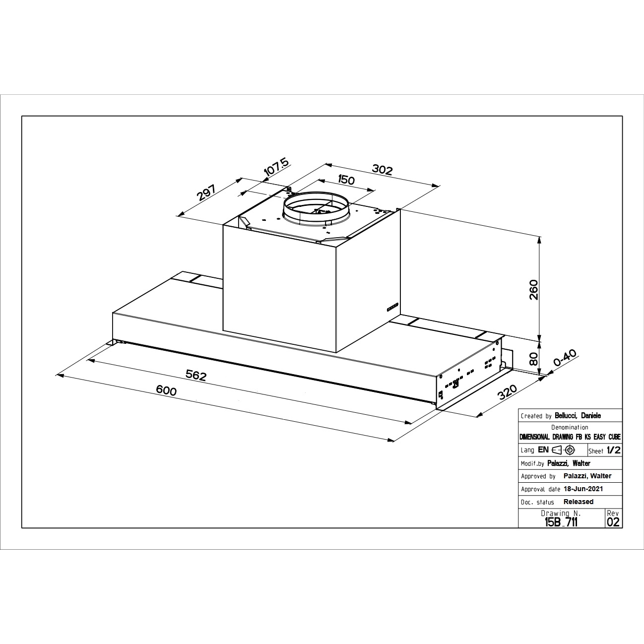 Acquista online Faber hotte IN-NOVA zero drip lite A60 cod.305.0703.267 Faber